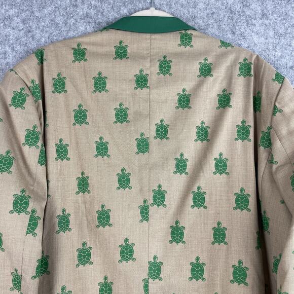 Old Forester Kentucky Turtle Derby Blazer Sports Coat Mens XXL 50L AOP Rare - Picture 13 of 16